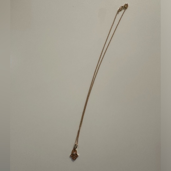 Hamsa Necklace with Rhinestone - Picture 2 of 4